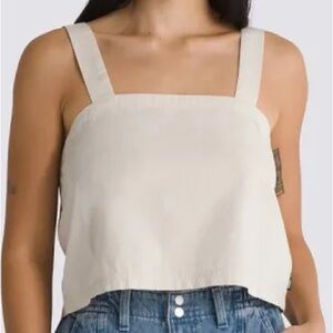 Vans Cropped Cami Tank Beige - NWT